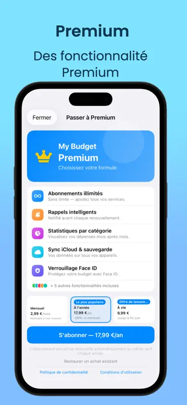 My Budget - Abonnements screenshot 5 of 5