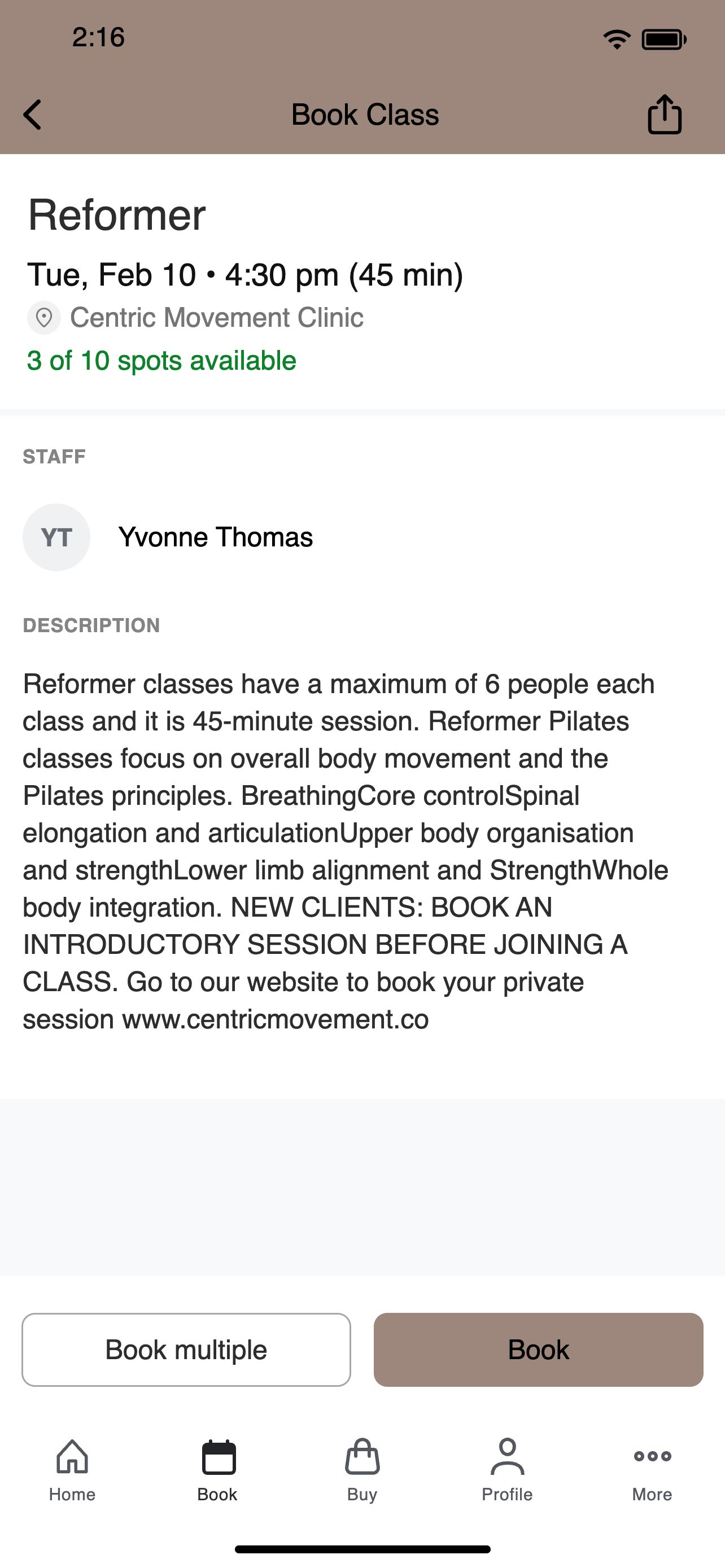 Centric Movement Clinic