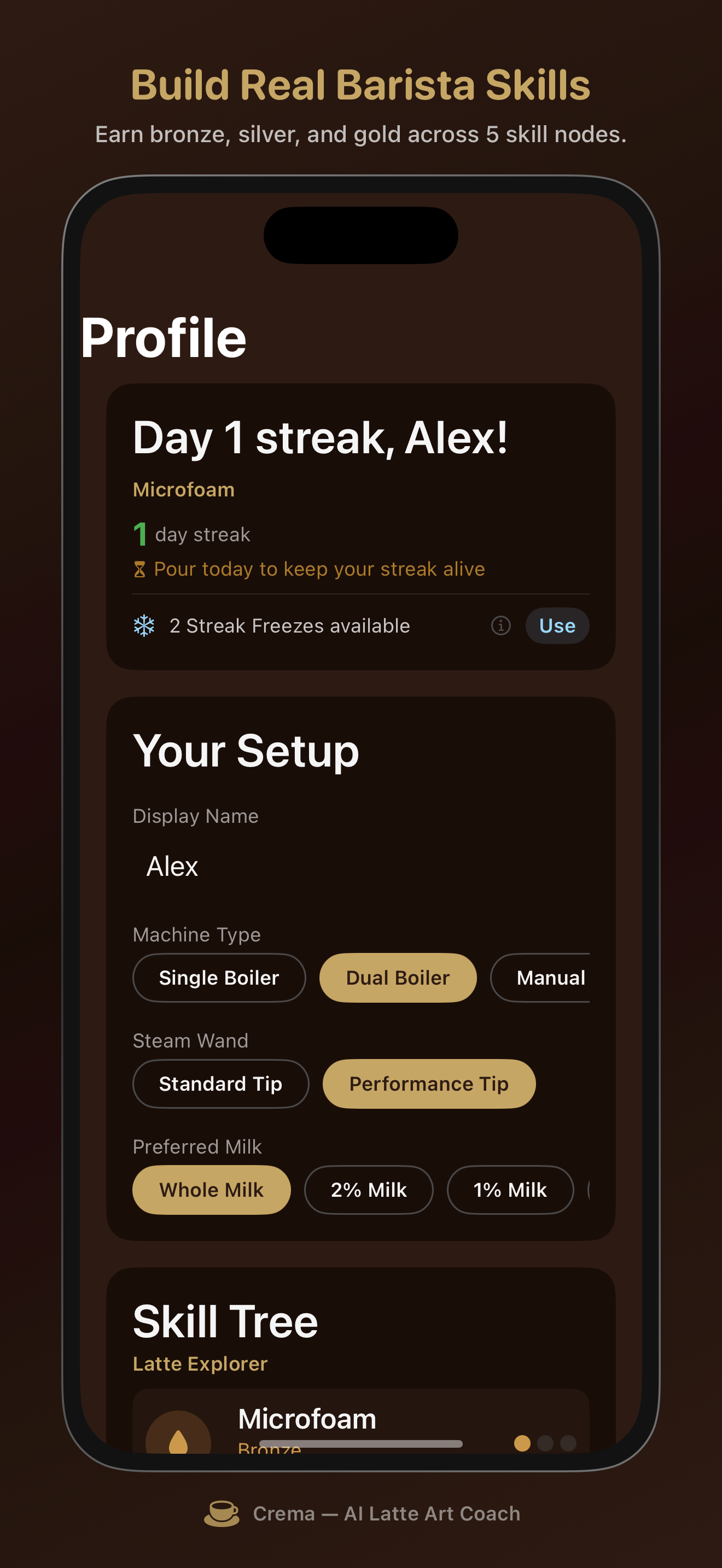Crema — AI Latte Art Coach screenshot 4