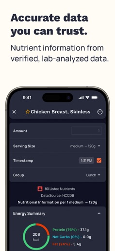 Cronometer: Calorie Counter screenshot 4