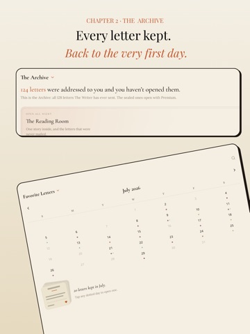 Thereafter: Letter Journal iPad screenshot