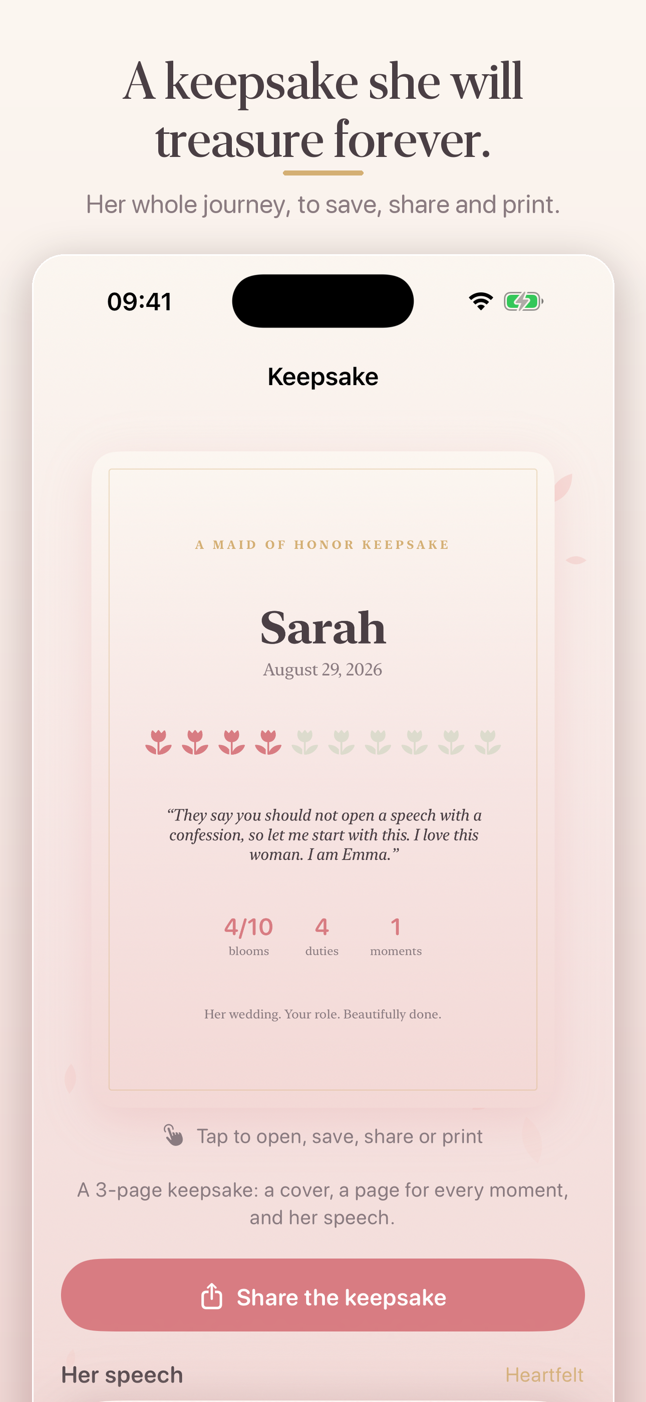 Maid of Honor Planner: Posy screenshot 9