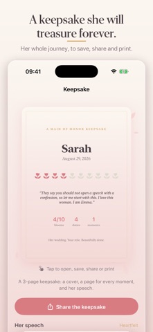 Maid of Honor Planner: Posy iPhone screenshot