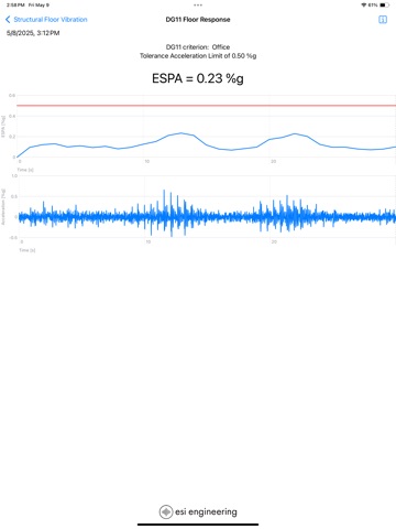 Structural Floor Vibration iPad screenshot