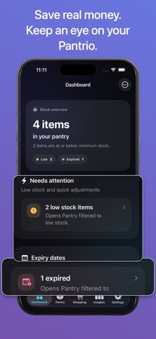 Pantrio: Pantry & Shopping iPhone screenshot