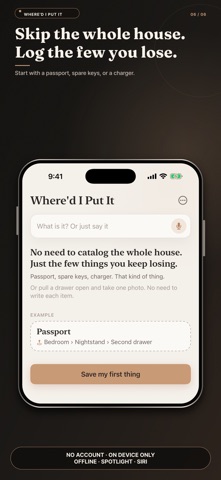 Where'd I Put It — Find Stuff iPhone screenshot