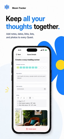 Bloom Quest Tracker app screenshot 2