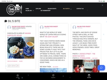 Salem Food Digest iPad screenshot