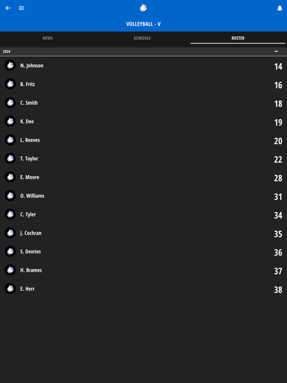 MDCA Athletics iPad screenshot 6 - Sports app