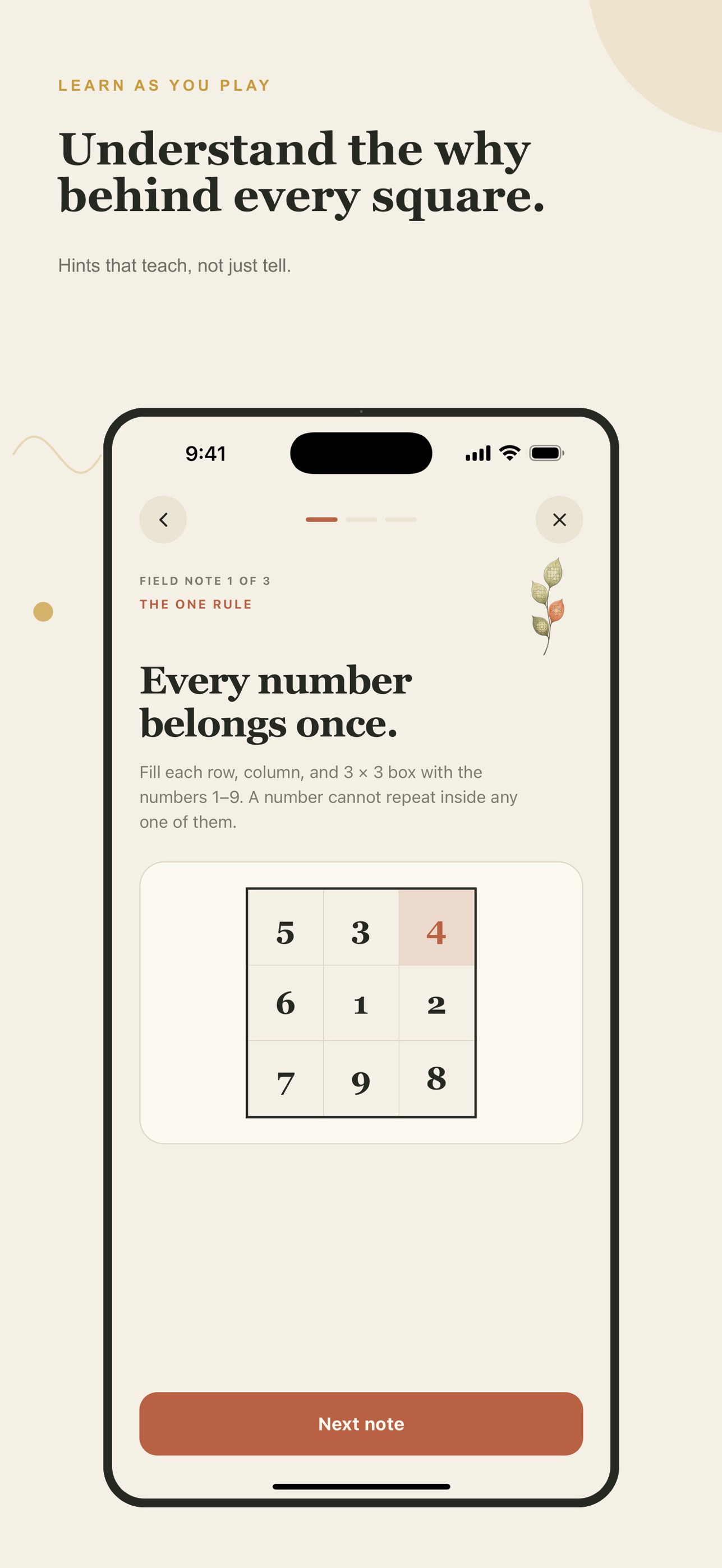 Screenshot 3 of Square One: Daily Sudoku