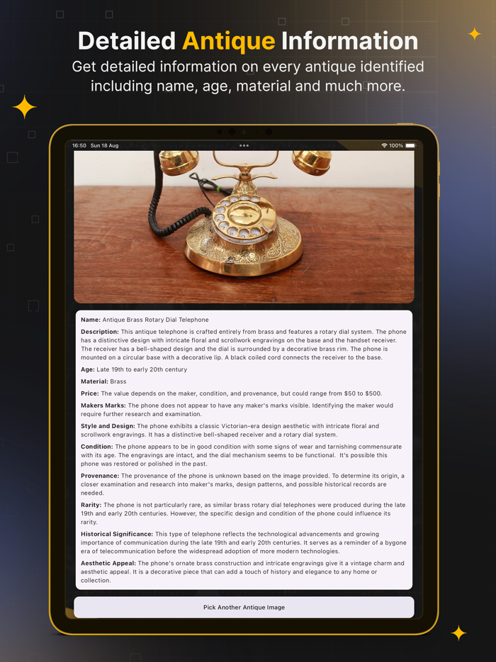 Antique Identifier Value ID