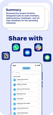 MinuteWise: AI Note Taker Screenshot 3 of 6
