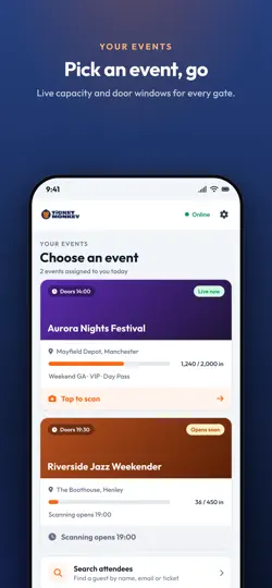 Capture d'écran de Ticket Monkey Check-In sur iPhone 1
