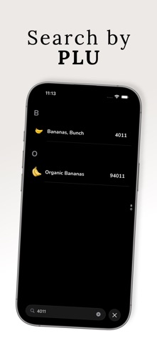PLU screenshot
