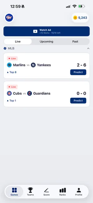 GameWagerBaseball screenshot 1