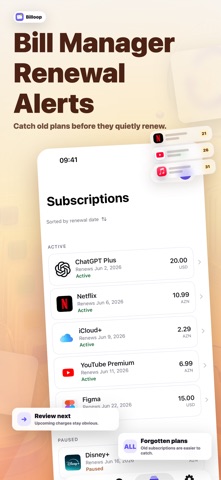 Billoop: Subscription Tracker Screenshot 4 of 6