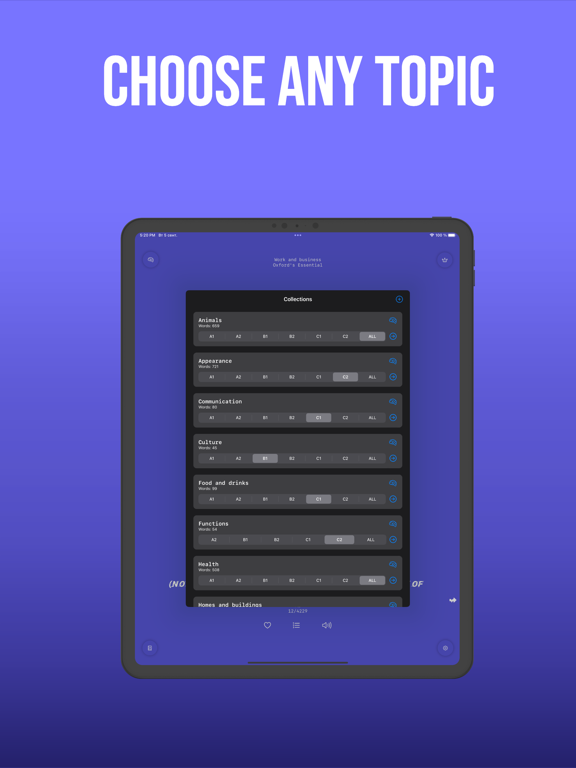 Learn English - Vocabulary iPad screenshot 2 - Education app