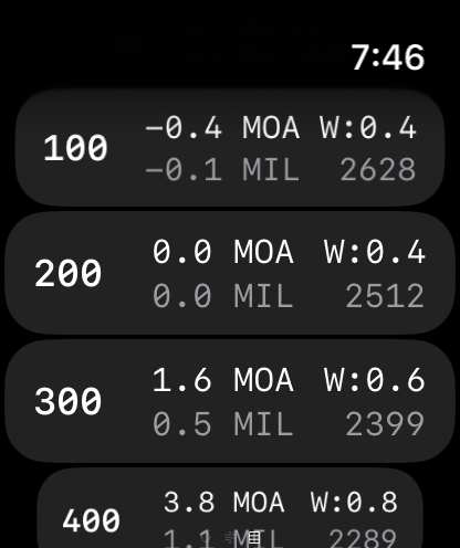 Zima: Ballistics Calculator screenshot 20