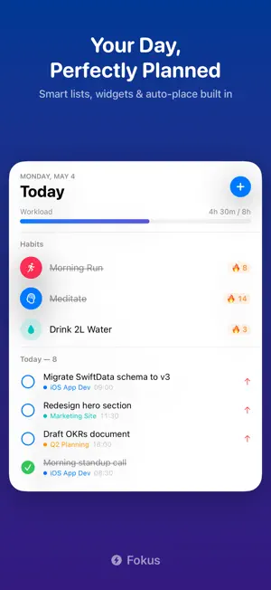 Fokus: Tasks & Habit Tracker screenshot 2