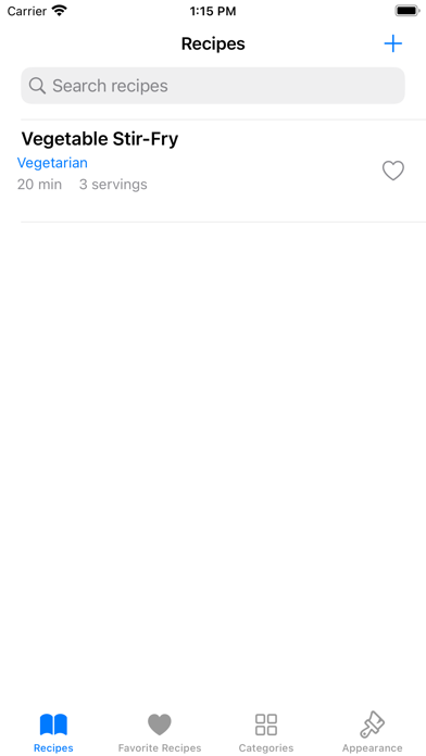 Cookbook Locker Screenshot