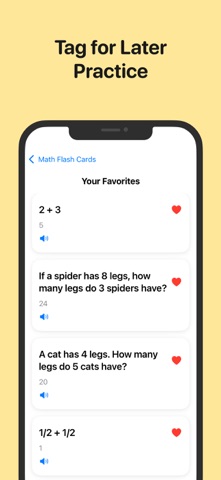 Math Flash Cards º iPhone screenshot