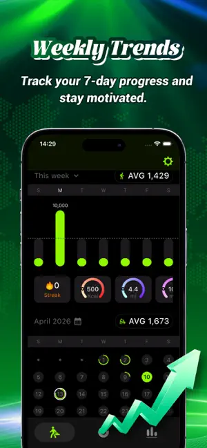 GoWalker:Smart Step Tracker screenshot 2