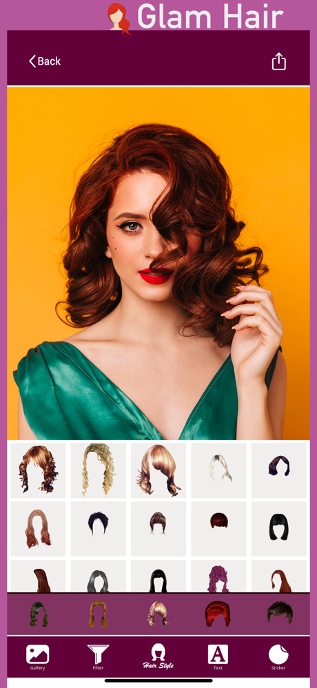 Glam Hair Cam : Trendy Tresses screenshot 5