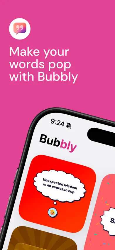 Bubbly: Quote Card Maker screenshot 1