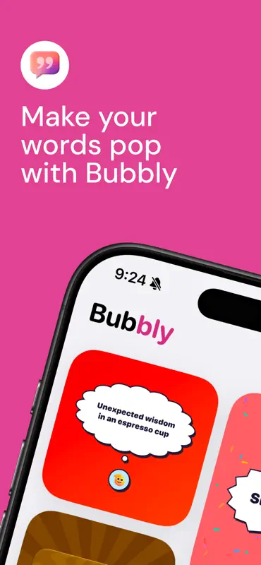 Bubbly: Quote Card Maker screenshot 1 of 7