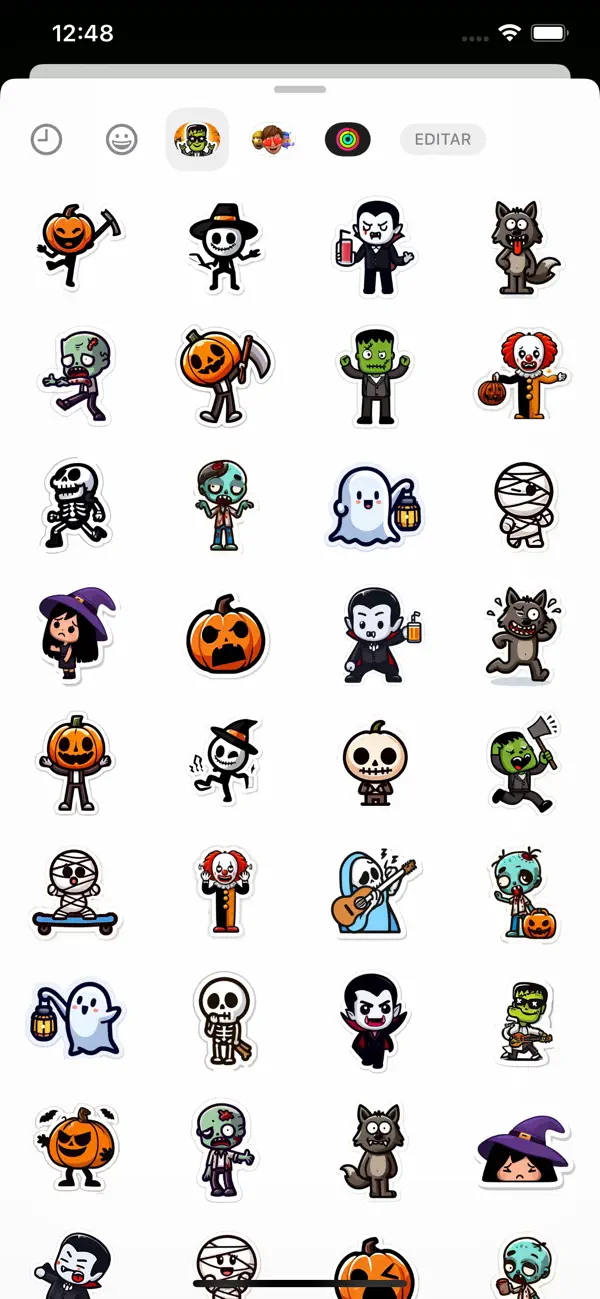 Screenshot #1 pour Monster Halloween Fun Stickers