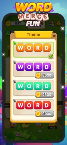 WordMergeFun iPhone screenshot