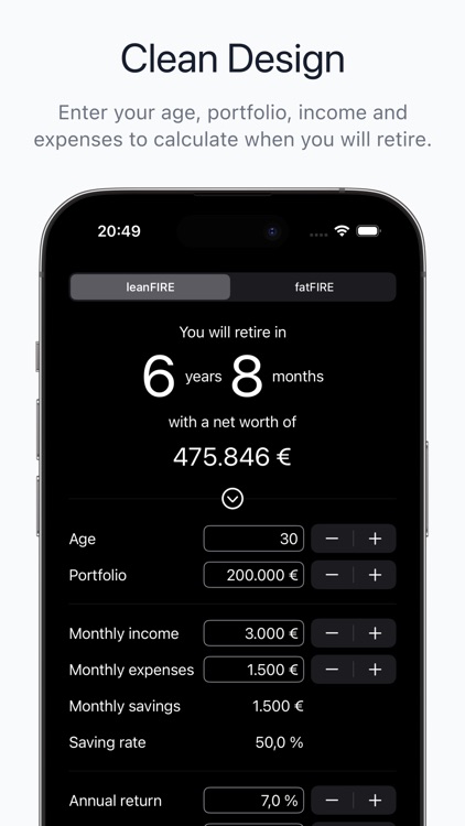 FIREcalc: Early Retirement Age