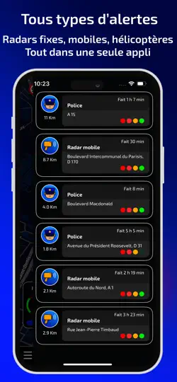Capture d'écran de Radarbot: Détecteur De Radar sur iPhone 4