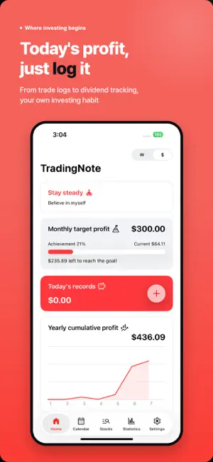 TradingNote - DailyProfit screenshot 1