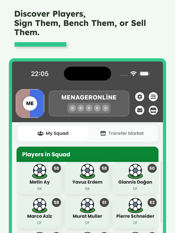MenagerOnline: Football iPad screenshot