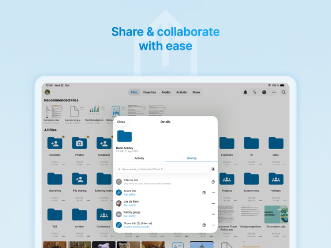 Nextcloud Screenshot