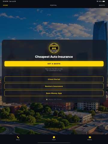Cheapest Auto Mobile iPad screenshot