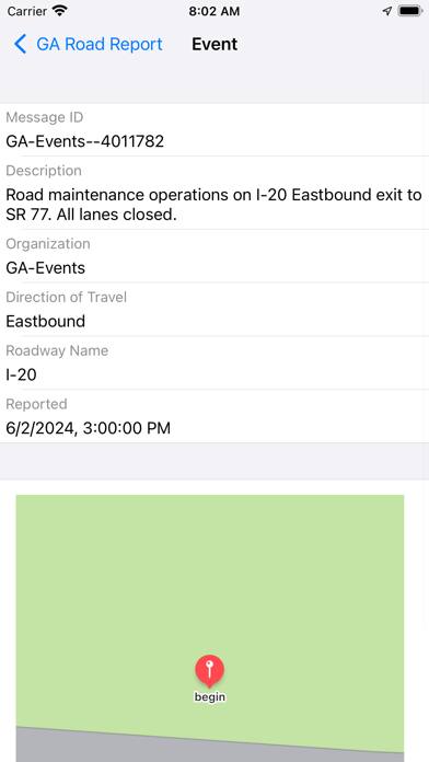 Georgia Road Report Screenshot 3 - AppWisp.com Georgia Road Report Screenshot 3 - AppWisp.com