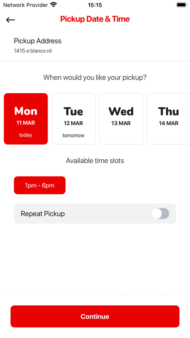 Metro Wash Laundry Delivery Screenshot