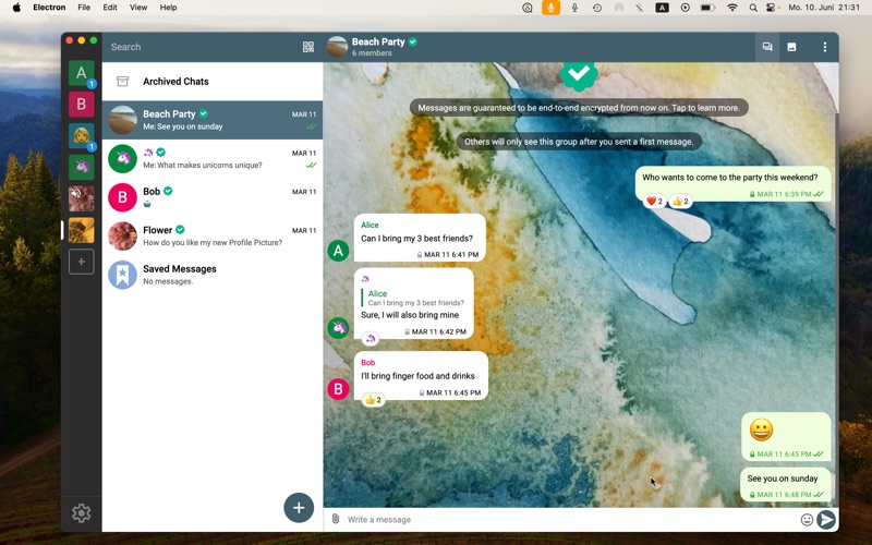 Screenshot #1 pour Delta Chat Desktop
