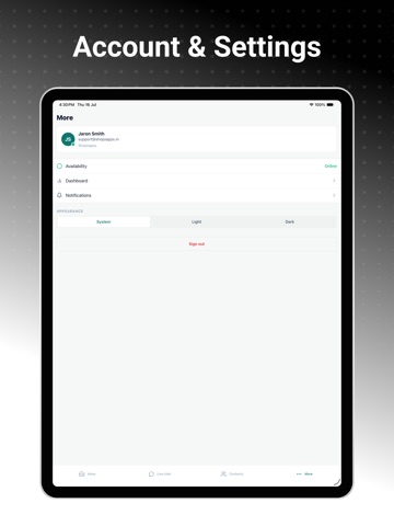 Leodesk iPad screenshot