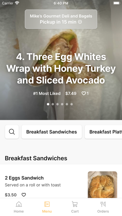Mike's Gourmet iPhone screenshot 2 - Food & Drink app
