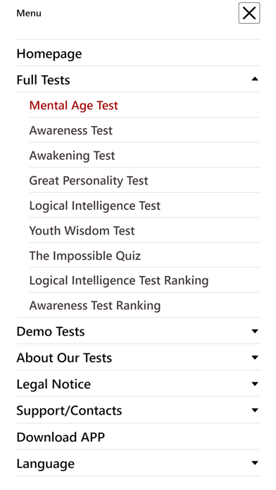Spiritual Personality Tests Screenshot