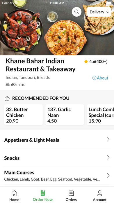 Khane Bahar Indian Restaurant Screenshot