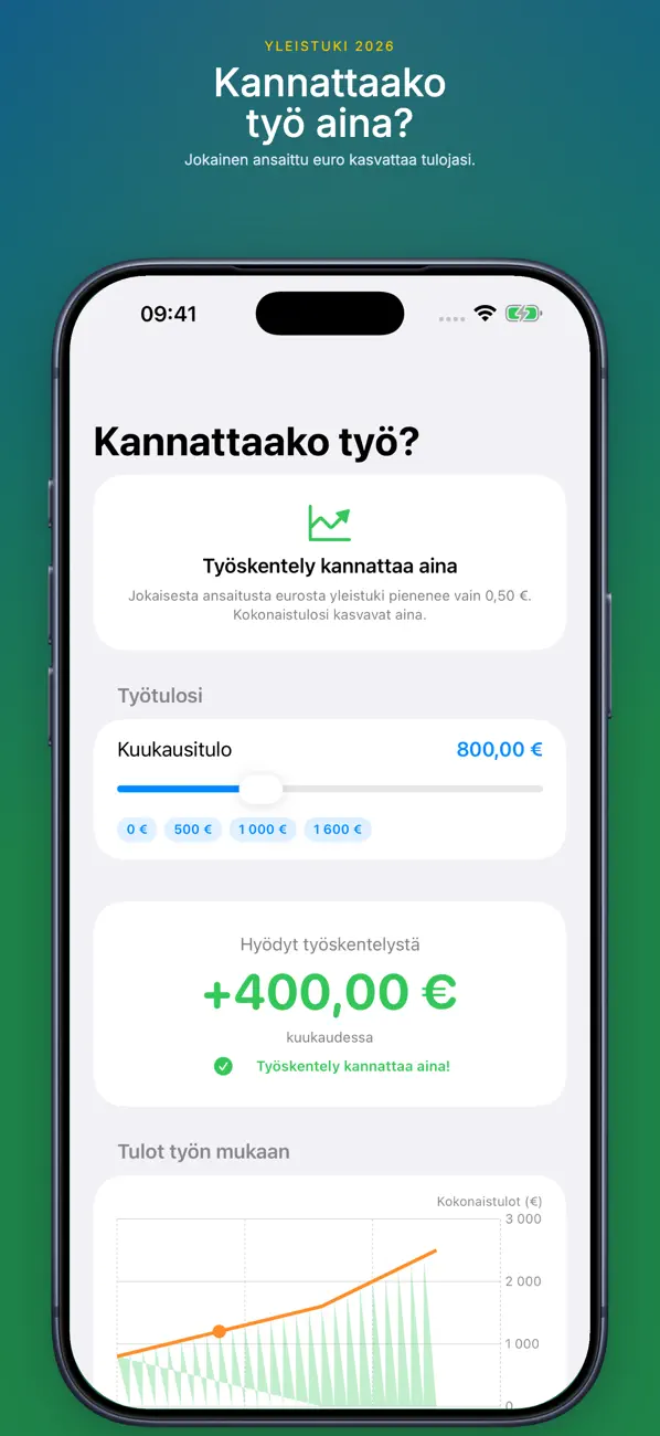 Screenshot #1 pour Yleistuki Laskuri 2026