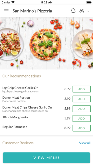 San Marino’s Pizzeria. Screenshot