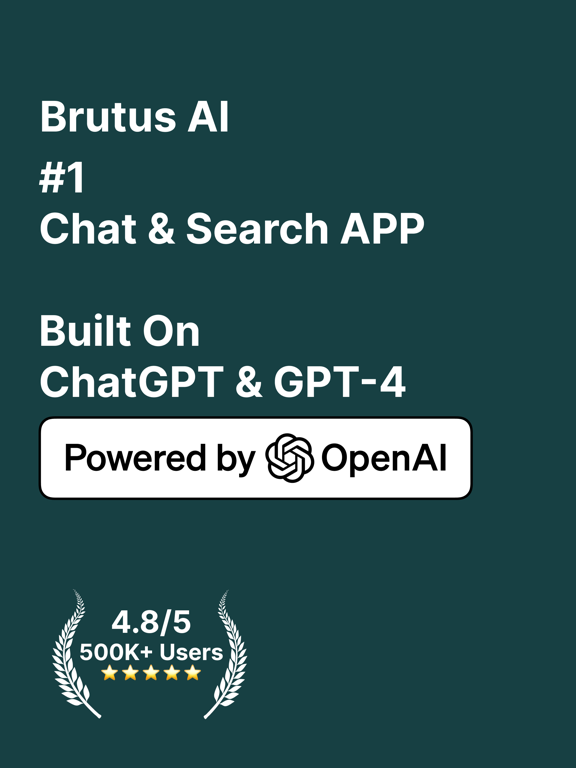 Chat AI による無制限のチャットと質問 Brutusのおすすめ画像1
