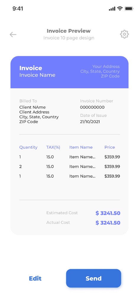 Invoice Generator & Creator - Business App | MWM
