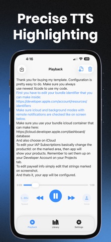SonicScript：文字转语音 听书 学习 阅读 听力 screenshot