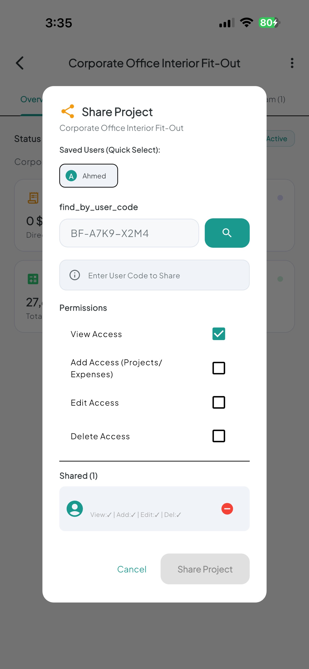 Screenshot 9 of Project Budget - المشاريع
